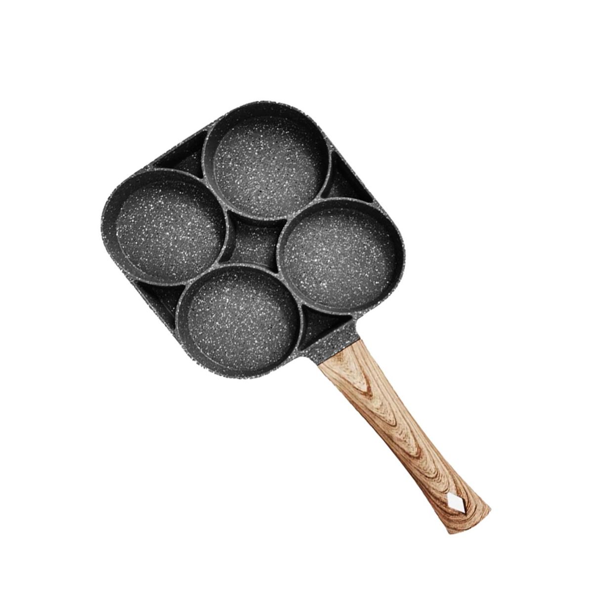 GENERICO - SARTEN ANTIADHERENTE DE 4 DIVISIONES CON MANGO LARGO