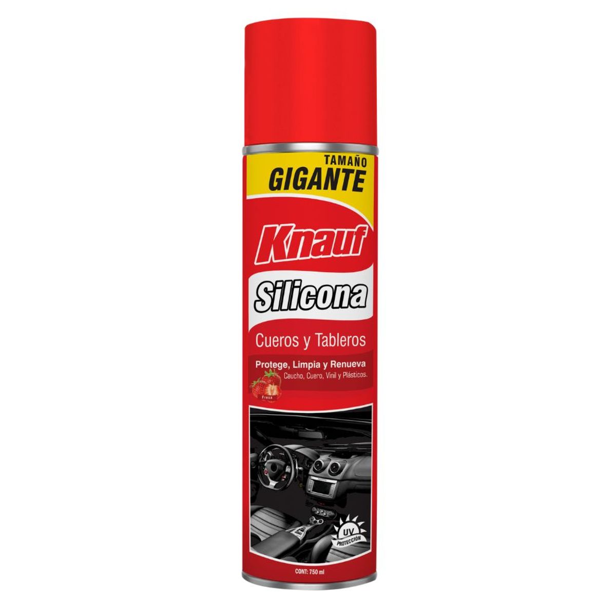 KNAUF - Silicona para Cueros y Tableros Knauf  x 750ml Aroma Fresa