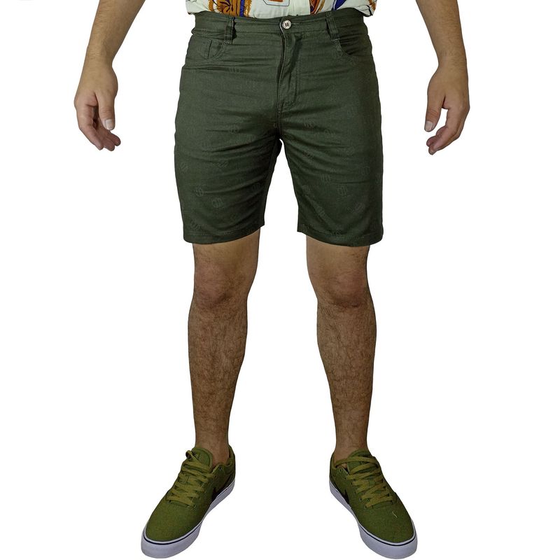 GENERICO - Bermuda Moda Drill Para Hombre - Verde