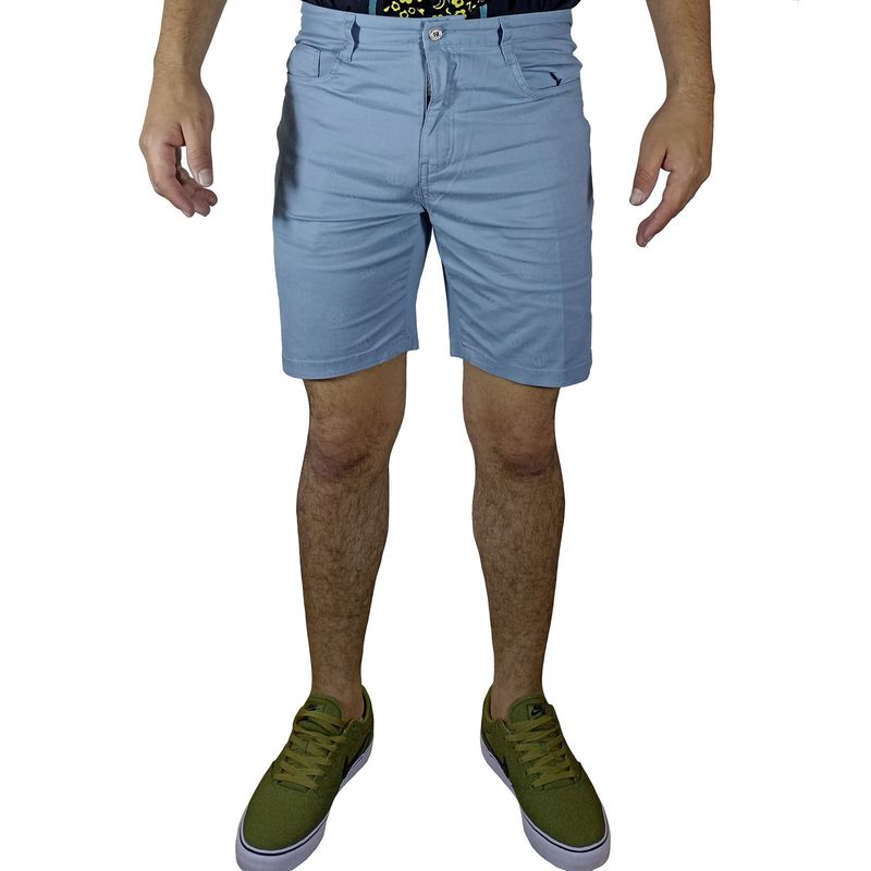 GENERICO - Bermuda Moda Drill Para Hombre - Celeste