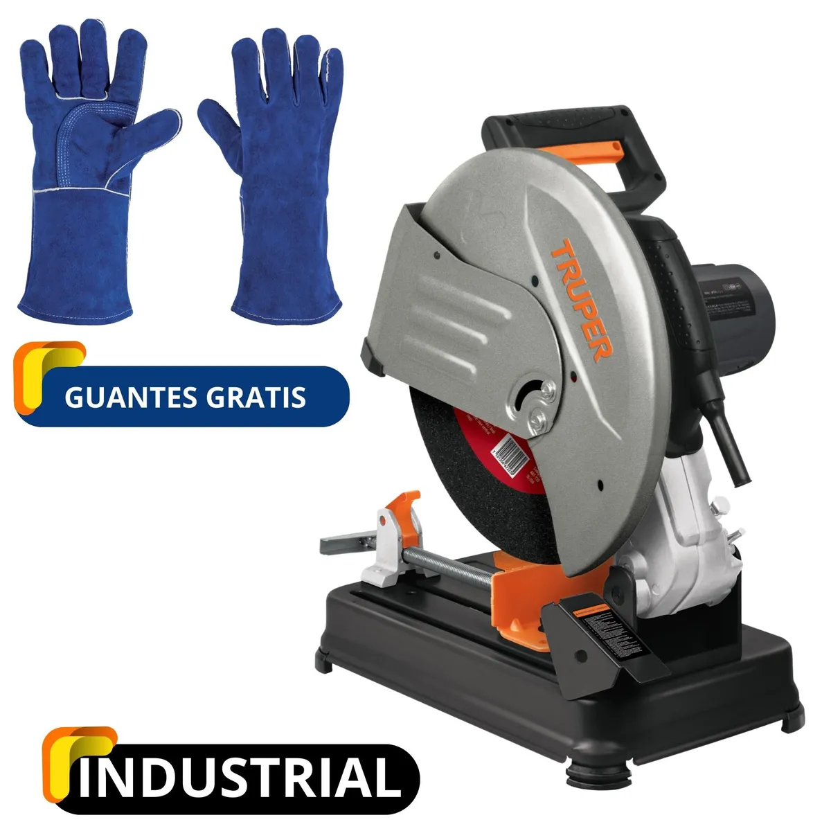 TRUPER - MEGACOMBO SOLDADORA 200A TRONZADORA DE METALES ELECTRODOS Y GUANTES