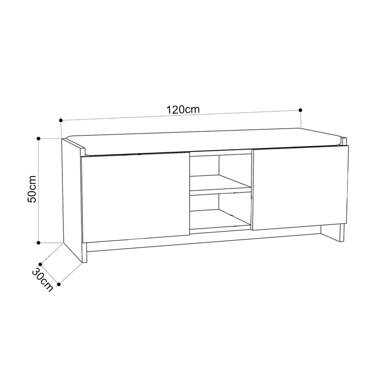 GENERICO - Zapatera Dorian 6 Pares Color Sahara - Gaudi