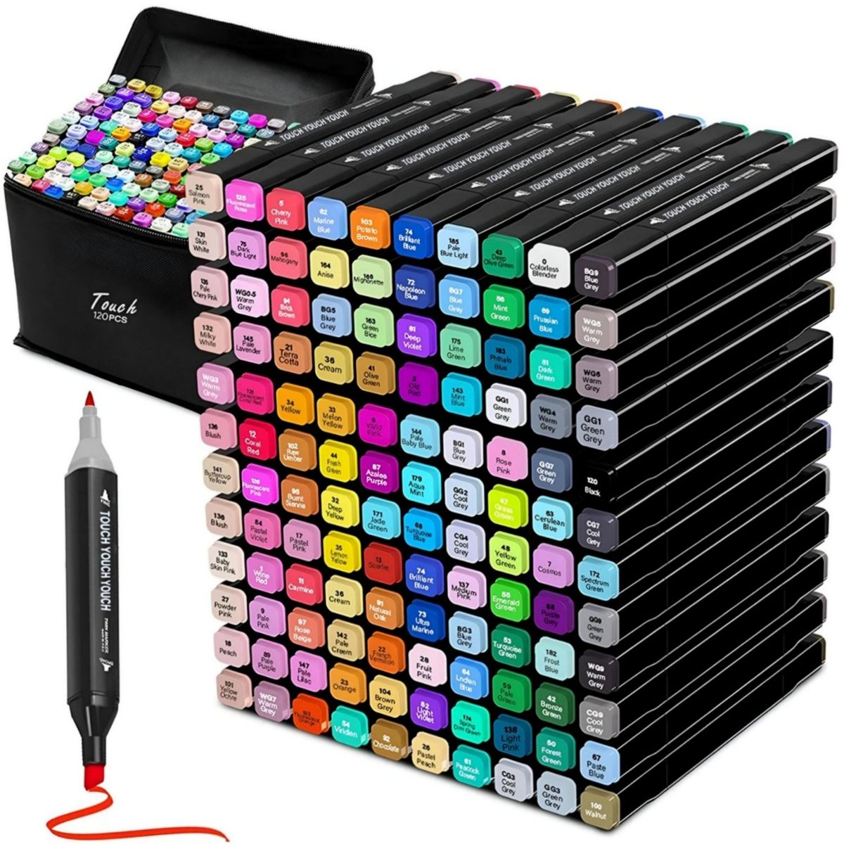 TOUCH - plumones profesionales doble punta dibujo artístico 80 und