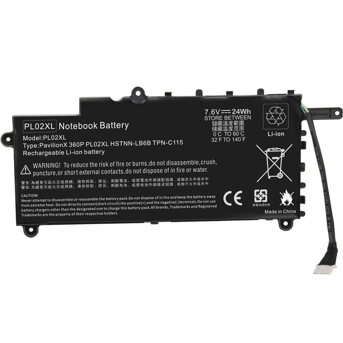 GENERICO - BATERIA PARA LAPTOP HP 11-n000snx 11-n010dx 11-n01dx