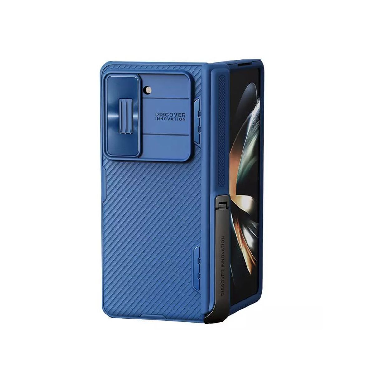 NILLKIN - Funda Nillkin Samsung Z Fold 5 Camshield Funda Híbrida Azul