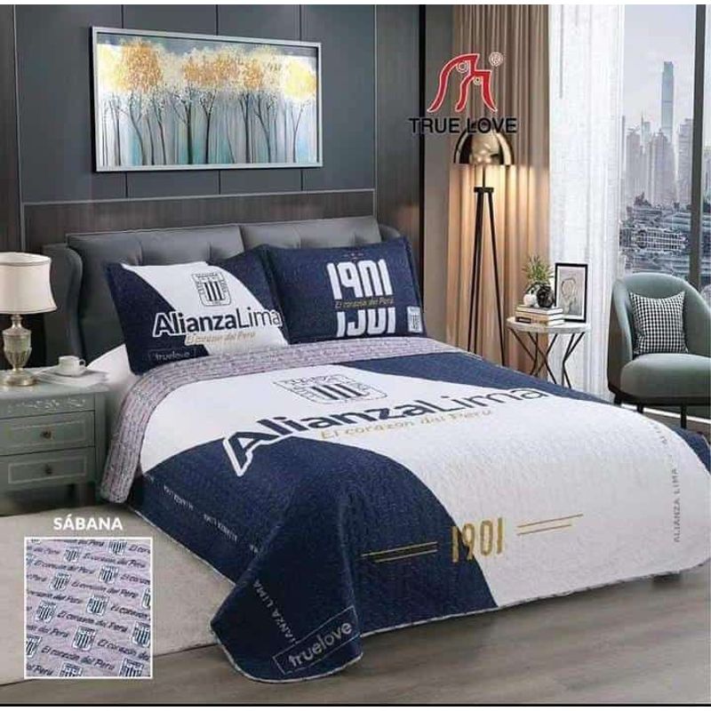 TRUELOVE - CUBRECAMA  DEPORTIVO ALIANZA LIMA