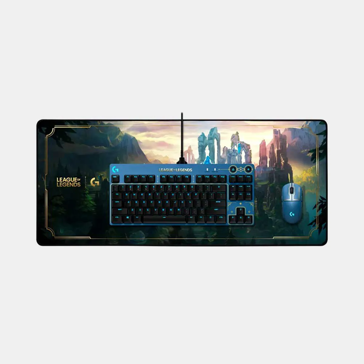 LOGITECH - MOUSE PAD LOGITECH G G840 LEAGUE OF LEGENDS (XL) – BLUE/BLACK 90 X 40