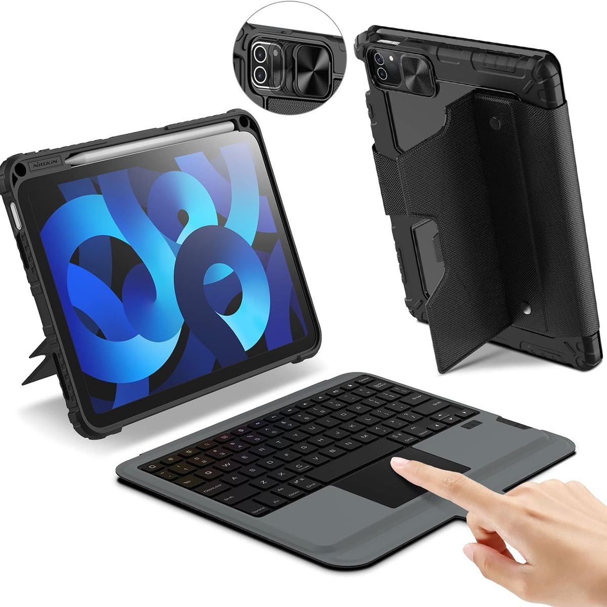 NILLKIN - Funda Teclado Para iPad Air 11 Pulgadas Chip M2 año 2024