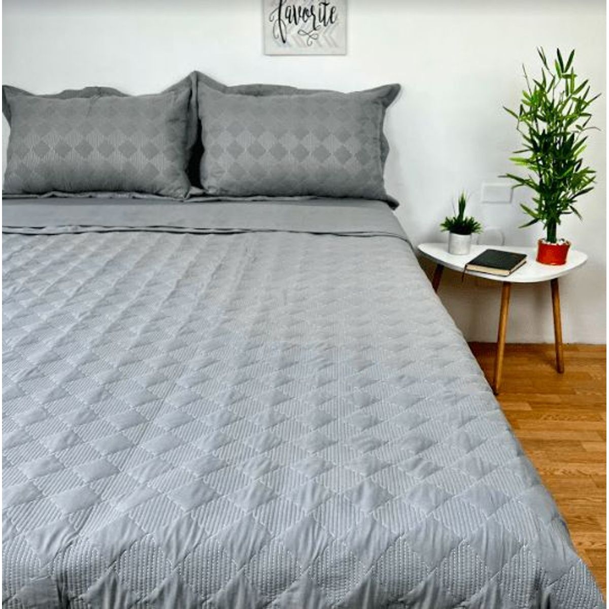 MINGDA - Set de Cubrecama 2pz + Sabanas + Fundas 5 Piezas