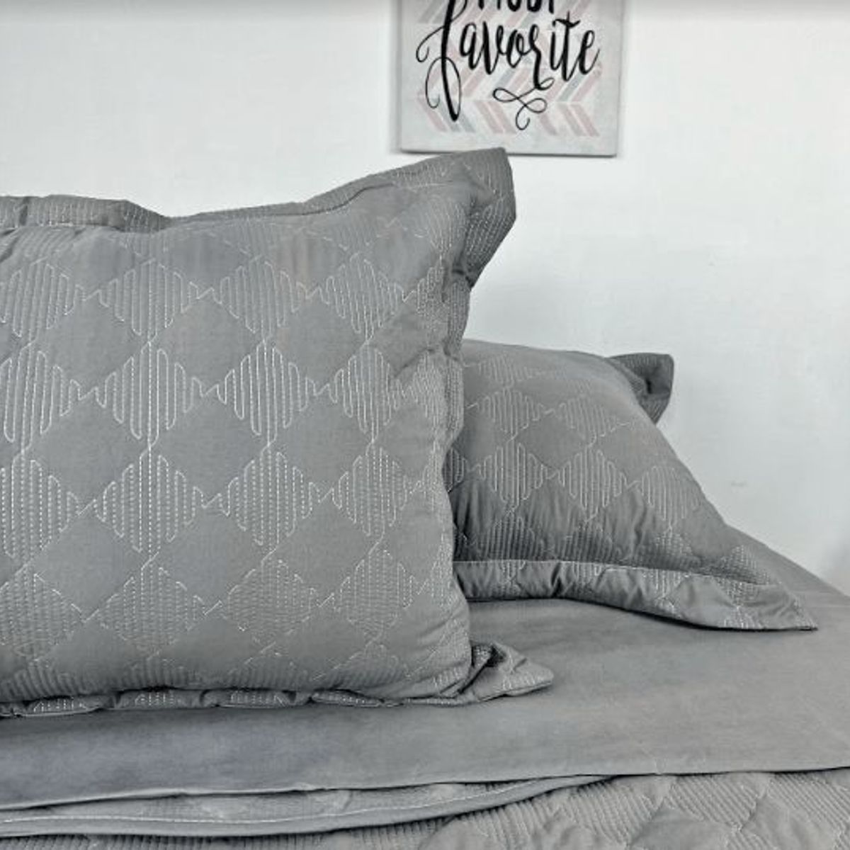 MINGDA - Set de Cubrecama 2pz + Sabanas + Fundas 5 Piezas