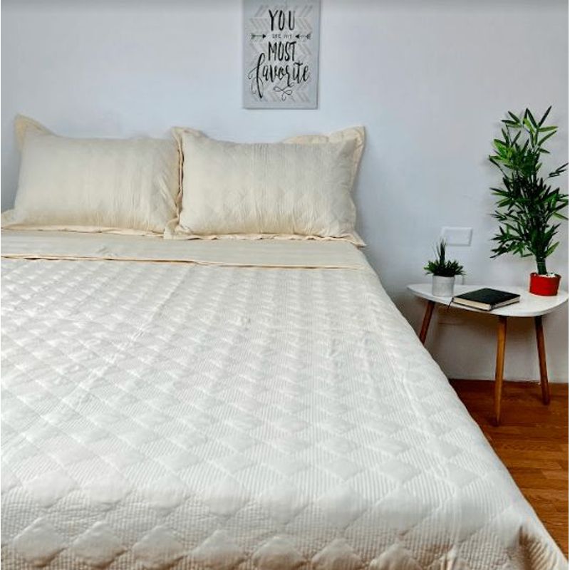 MINGDA - Set de Cubrecama 2pz + Sabanas + Fundas 5 Piezas