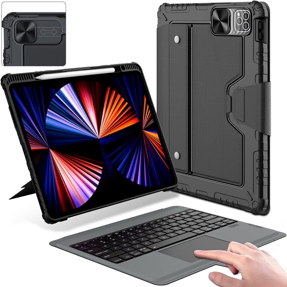 NILLKIN - Funda Teclado Nillkin Para iPad Pro 11 1ra 2da 3ra 4ta 5ta Gen