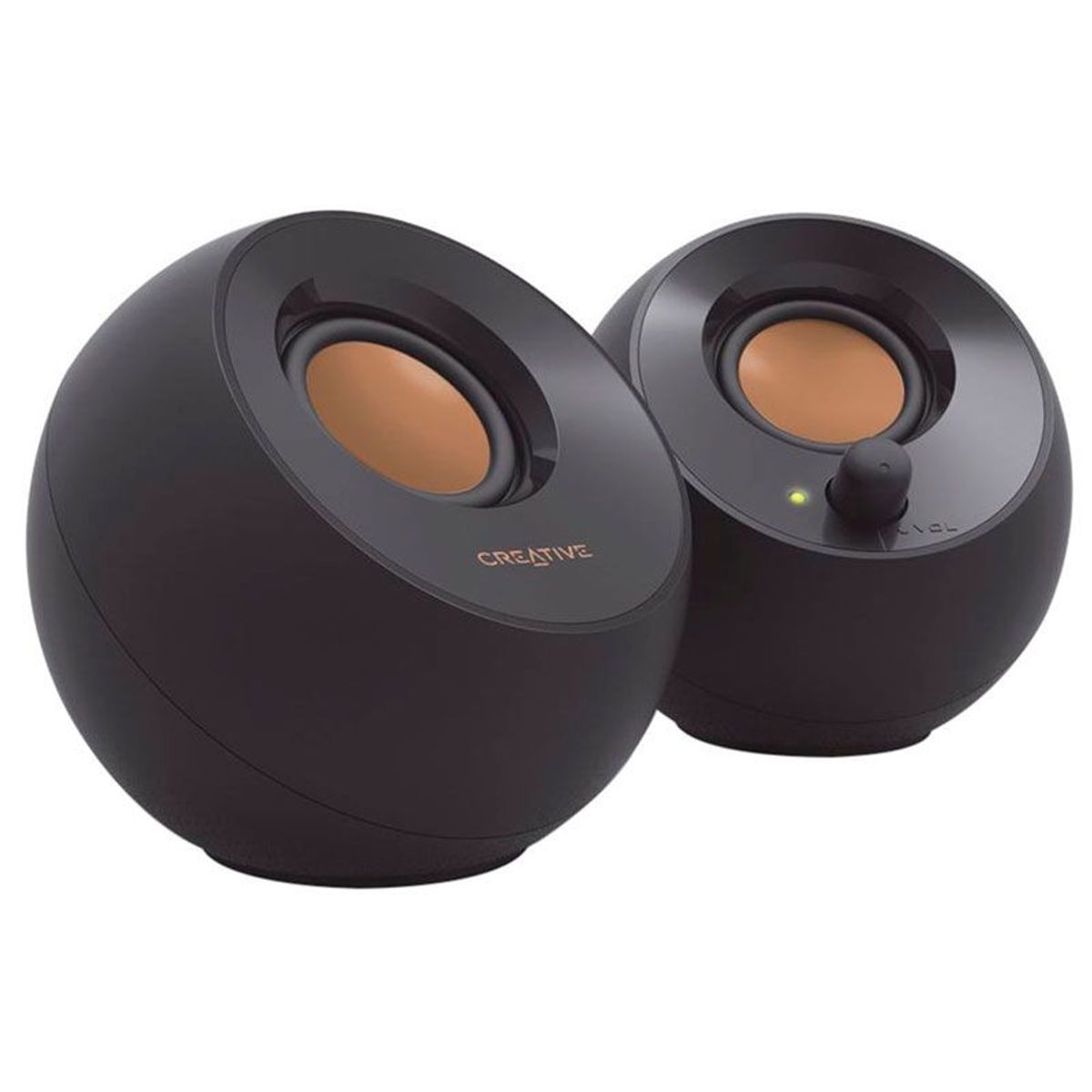 CREATIVE - Parlante Creative Pebble 2.0 Negro USB moderno de escritorio