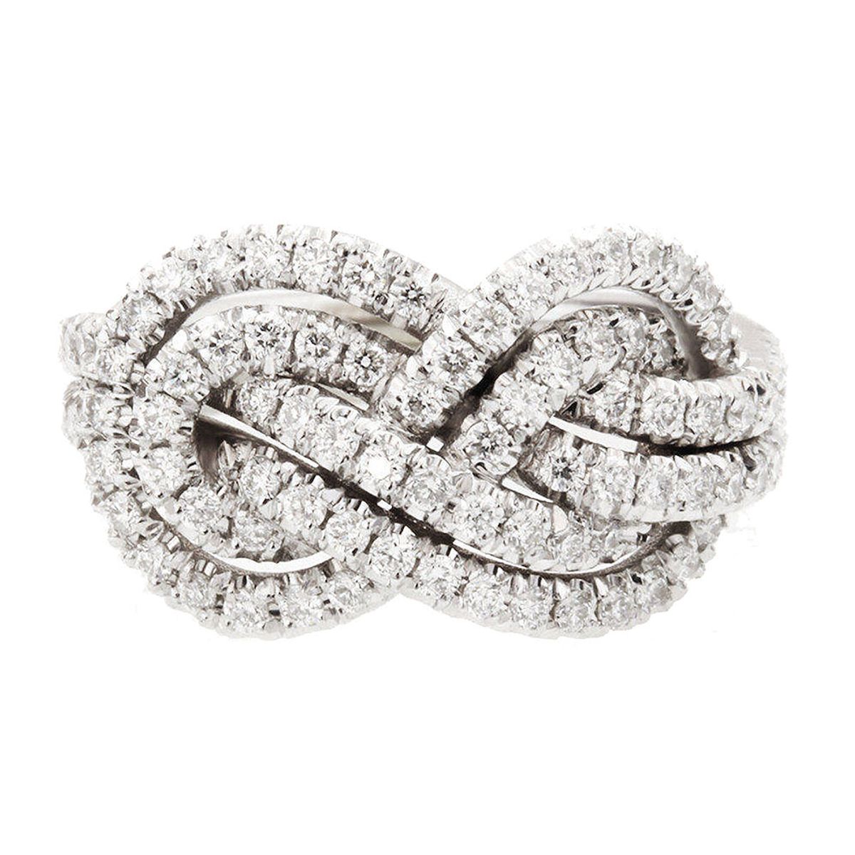 LA TIENDA 88 JOYAS Y ACCESORIOS - La Tienda 88 - Anillo De Compromiso Mujer Bañado Oro 18k -Blanco