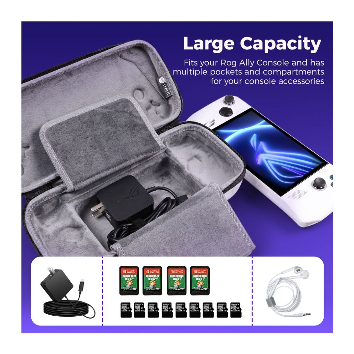 GENERICO - Estuche Case Protector Consola Portatil Asus Rog Ally