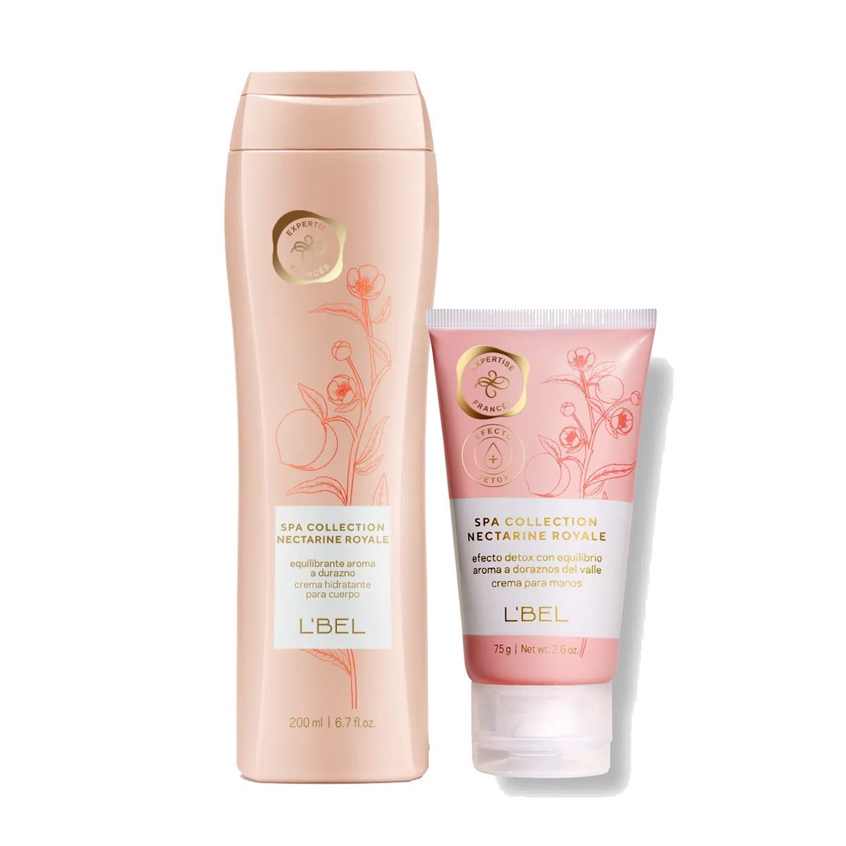 LBEL - Spa Collection Crema Corporal con Crema Manos Nectarine Royale
