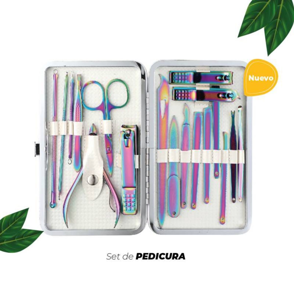 GENERICO - Set Manicura y Pedicura de Acero Inoxidable