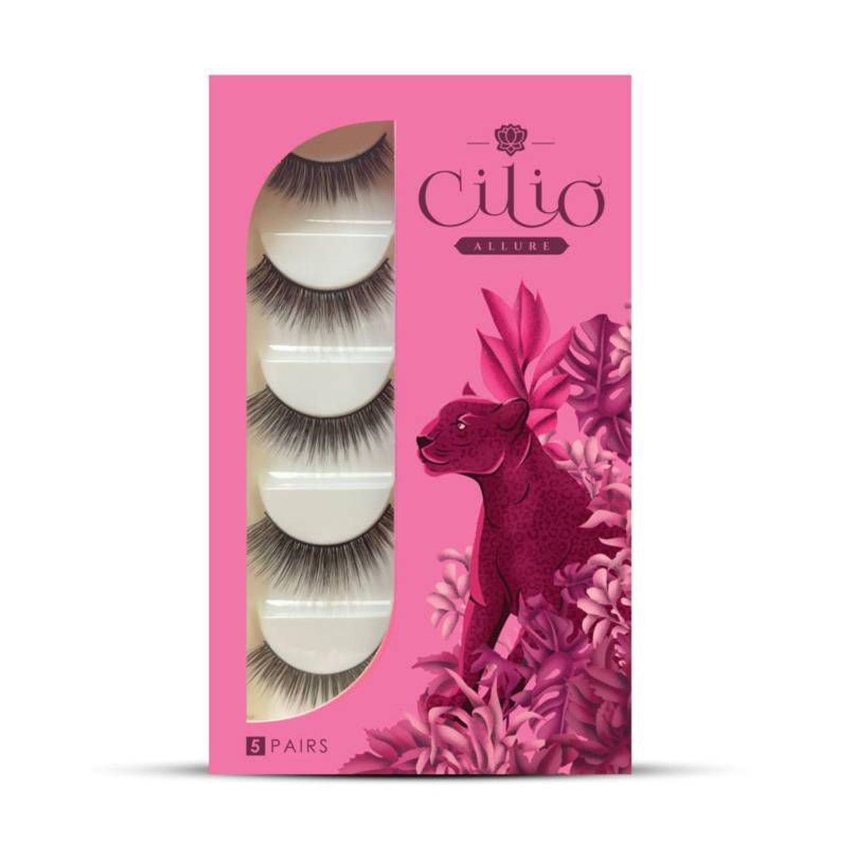 GENERICO - Pestañas postizas modelo Allure hipoalergénicas 5 PARES