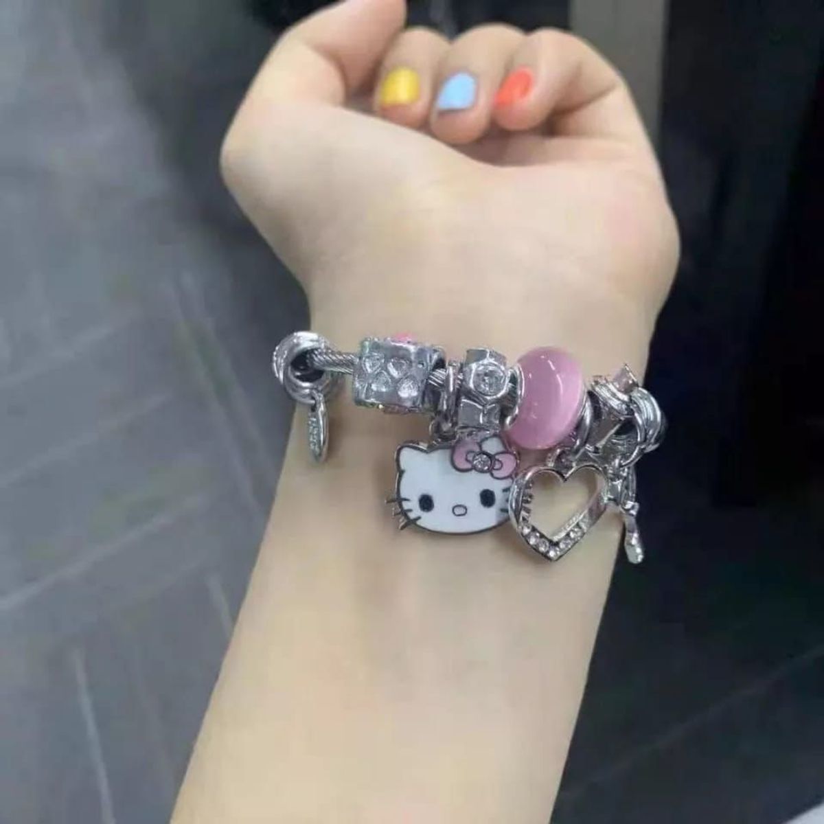 GENERICO - PULSERA CAT ROSADO CIRCULAR