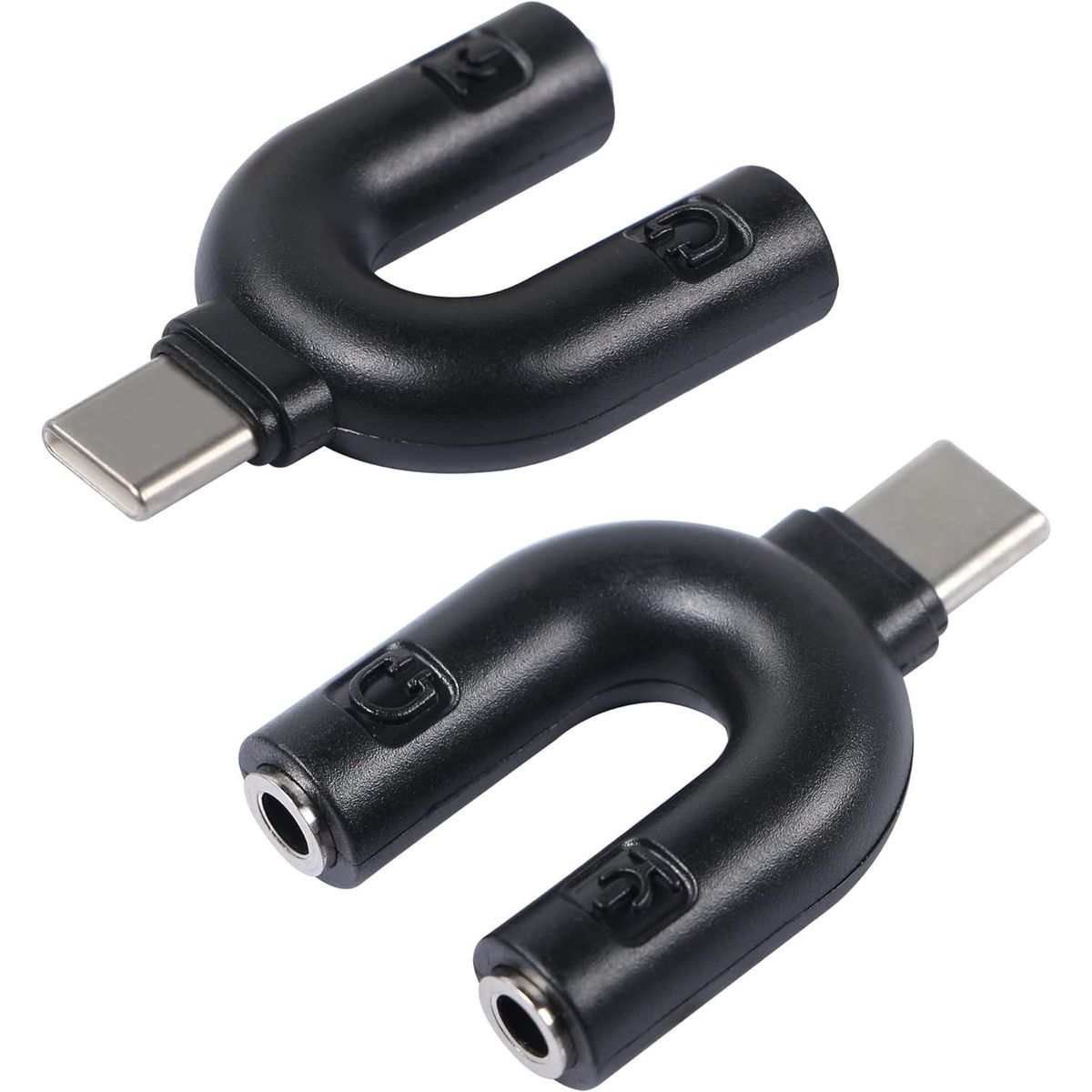 OEM - TIPO C Divisor de Auriculares en Forma de U de 3 pines tipo C Macho