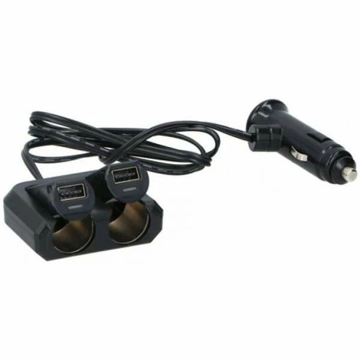 OEM - Cargador USB Clgarrera Doble Divisor 12-24V 48A 2x Cigarrera  2x USB