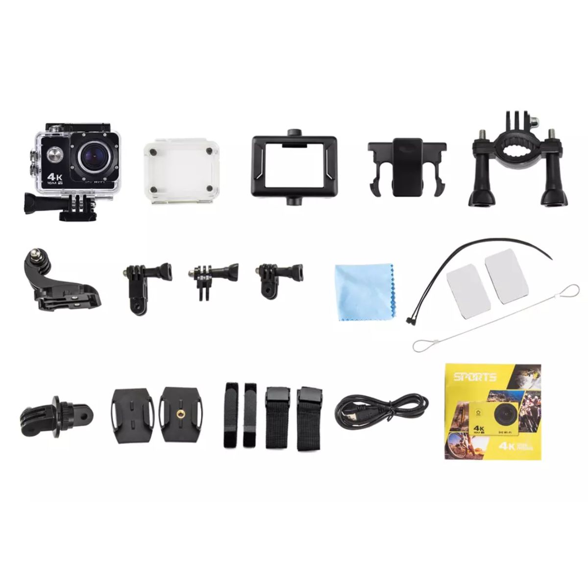 GENERICO - Camara de Video 4K Wifi Deportiva Acuatico de Acción RYAN - Celeste