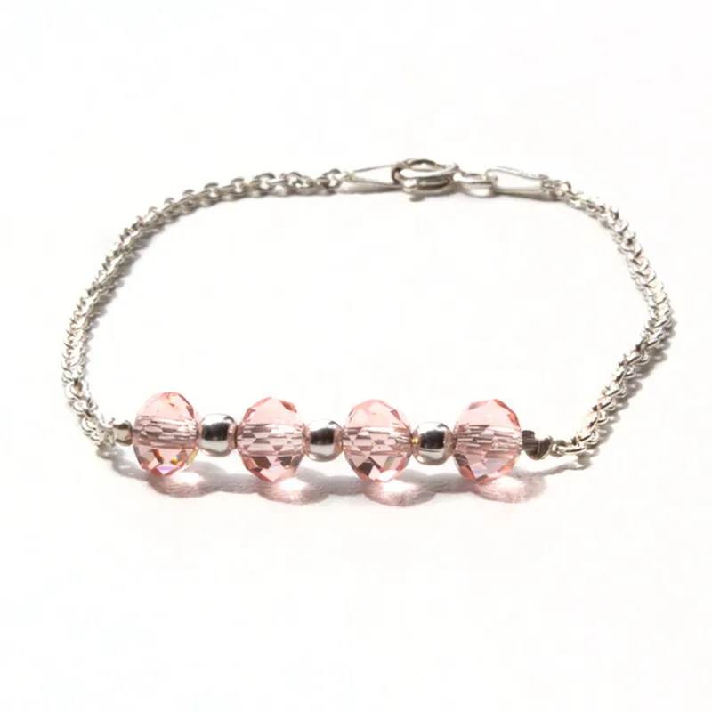 GENERICO - Pulsera con Cristal Murano y Detalles en Plata 950