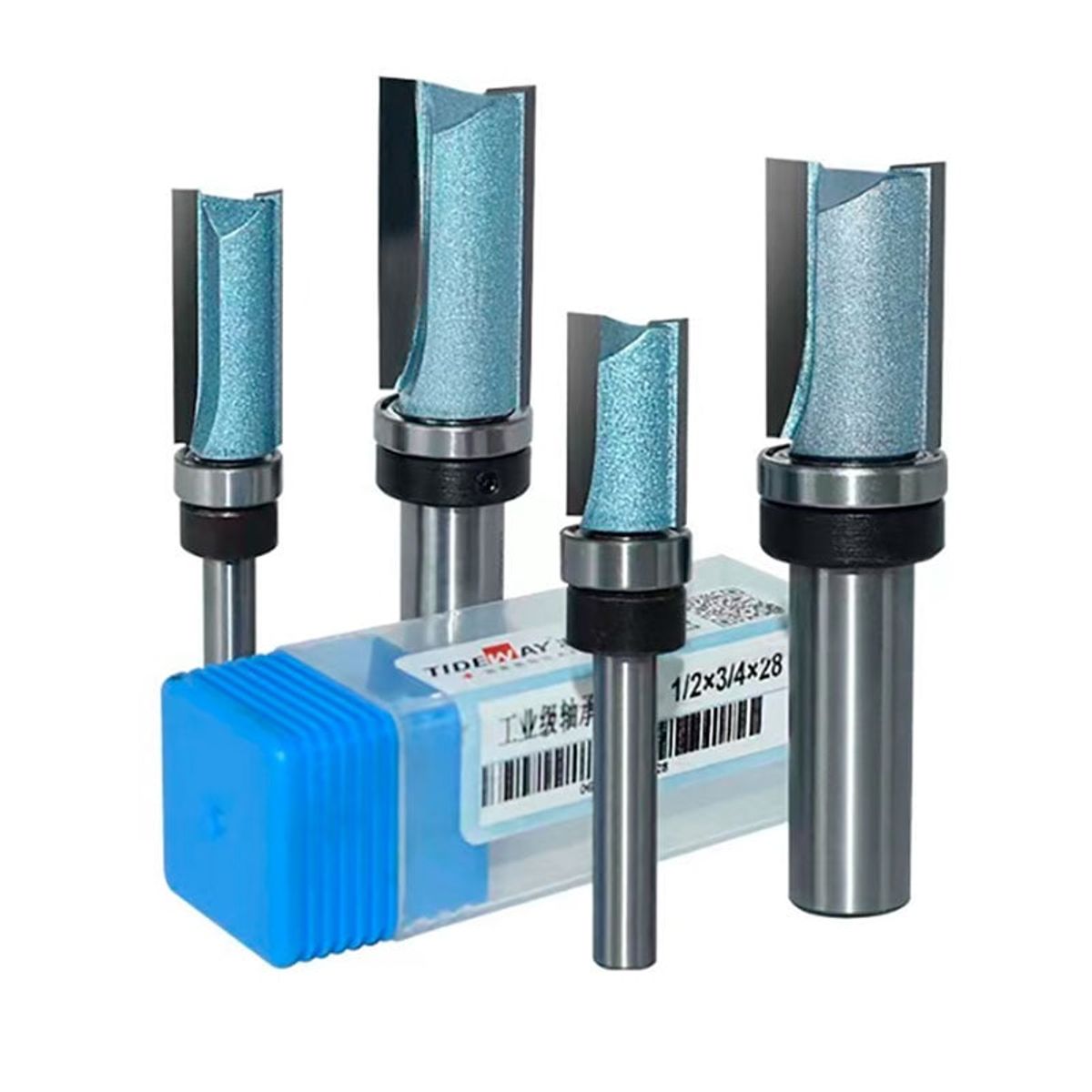 GENERICO - Fresa Copiadora Recta Vástago de 1/4*1/2*30mm. 1 Pza.  Marca TIDEWAY