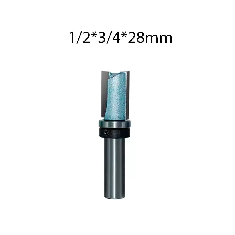 GENERICO - Fresa Copiadora Recta Vástago de 1/2*3/4*28mm. 1 Pza.  Marca TIDEWAY