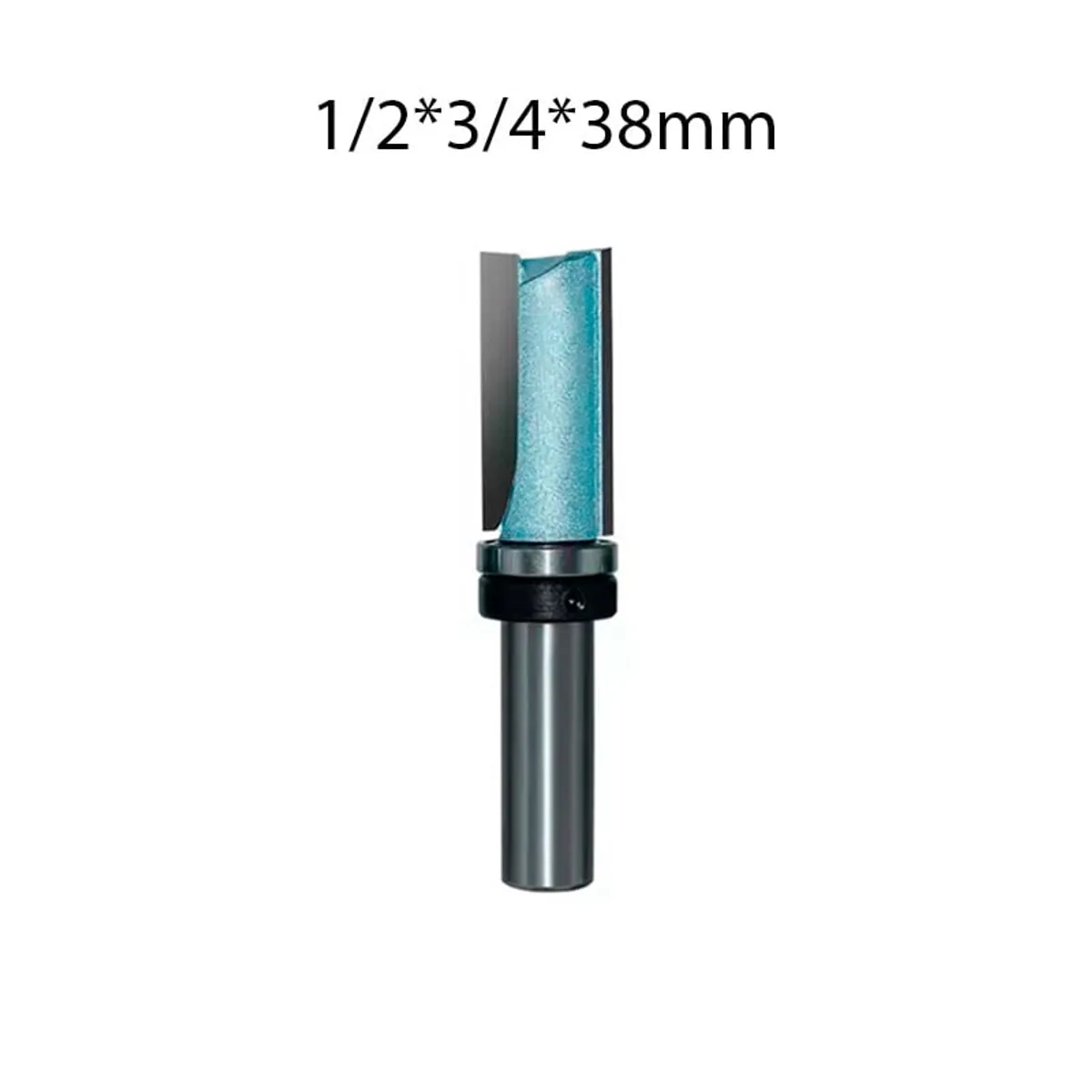 GENERICO - Fresa Copiadora Recta Vástago de 1/2*3/4*38mm. 1 Pza.  Marca TIDEWAY