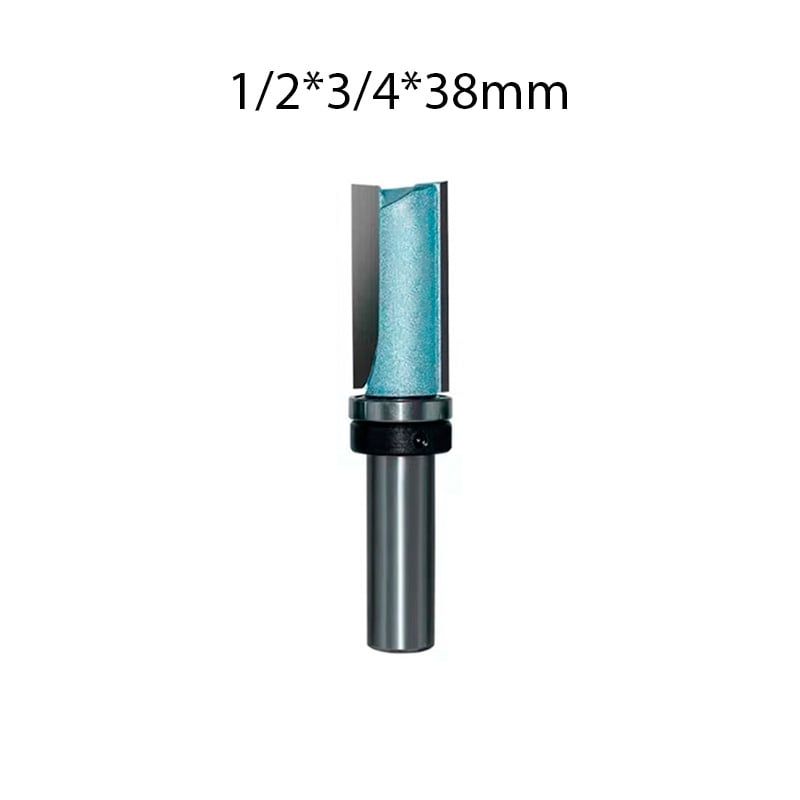 GENERICO - Fresa Copiadora Recta Vástago de 1/2*3/4*38mm. 1 Pza.  Marca TIDEWAY