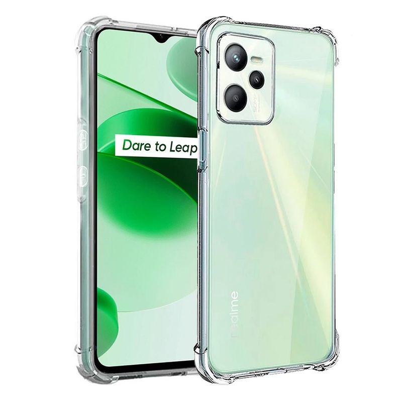 GENERICO - Funda Protector Case REALME C35 5G - TRANSPARENTE ANTI IMPACTO