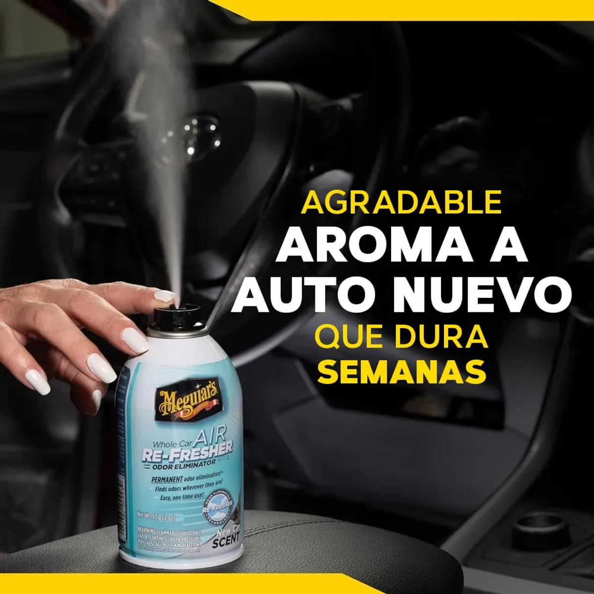MEGUIARS - Meguiars Air Re-Fresher - Eliminador de Olores Auto Nuevo
