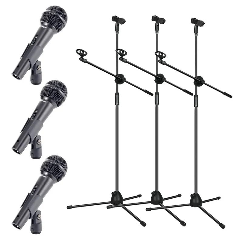 BEHRINGER - Microfonos Dinamicos Behringer XM1800S con + 3 Parantes.