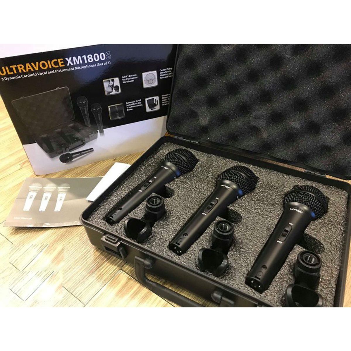 BEHRINGER - Microfonos Dinamicos Behringer XM1800S con + 3 Parantes.