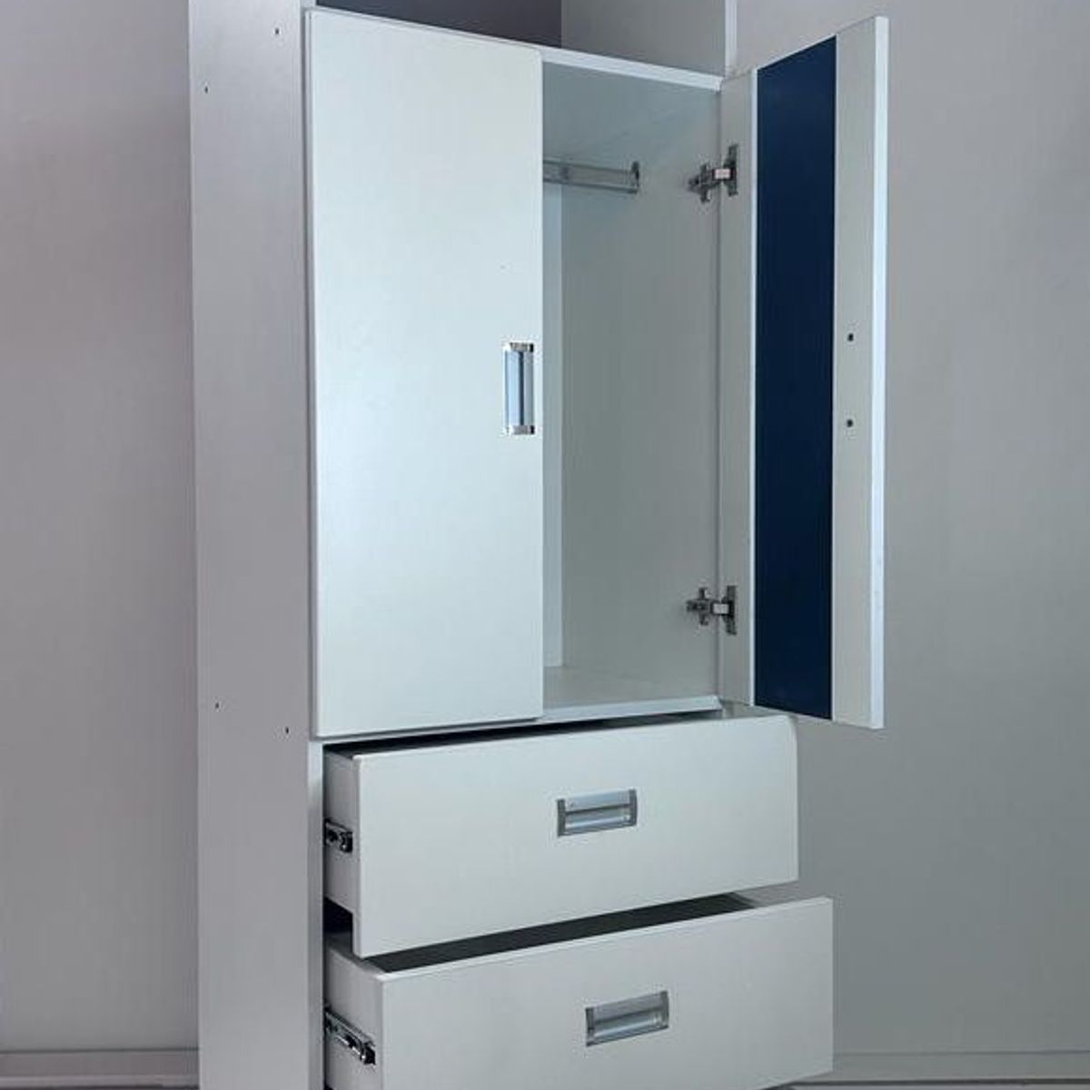 GENERICO - ROPERO 2 PUERTAS COLOR BLANCO