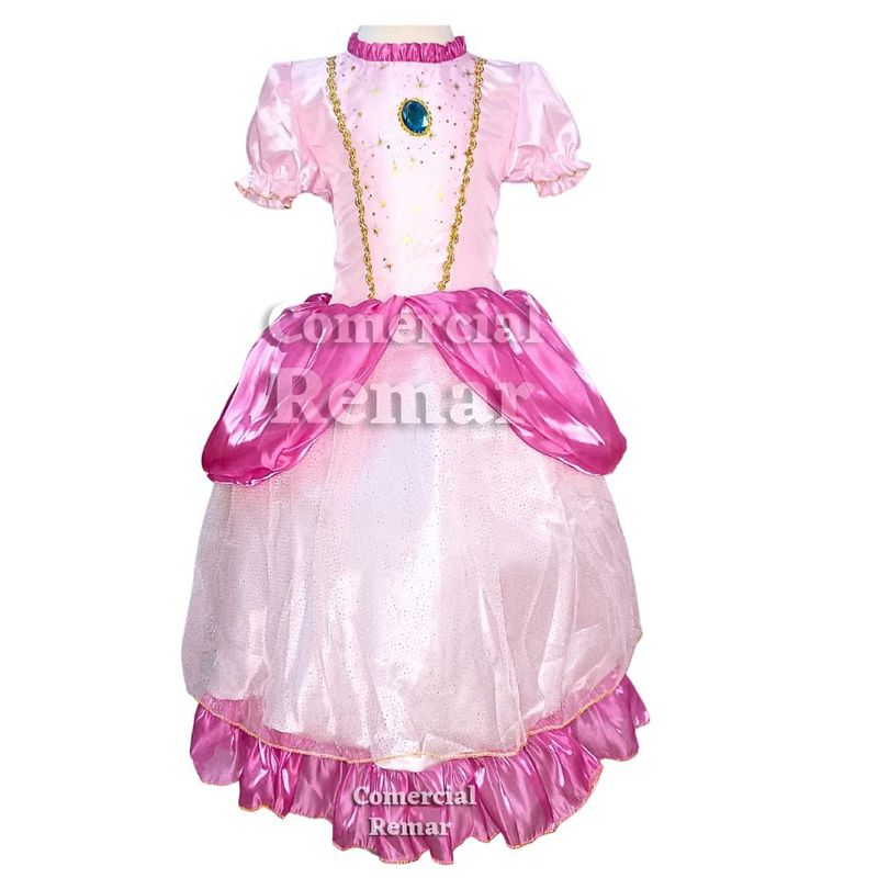 GENERICO - Disfraz Princesa Peach Vestido para Niña