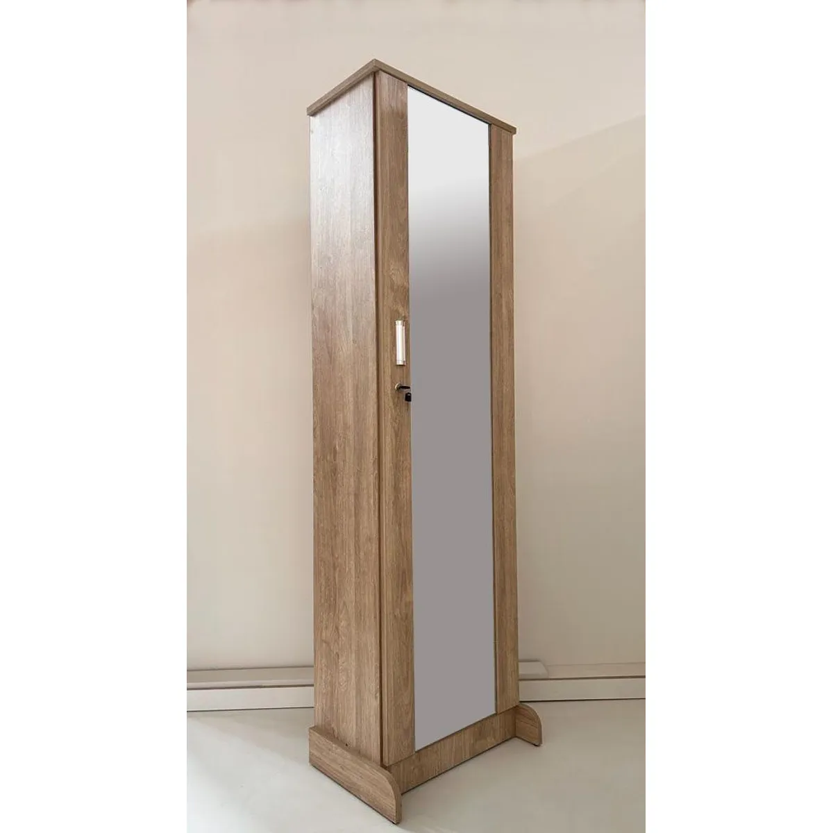 GENERICO - ZAPATERA CON ESPEJO COLOR NUEZ