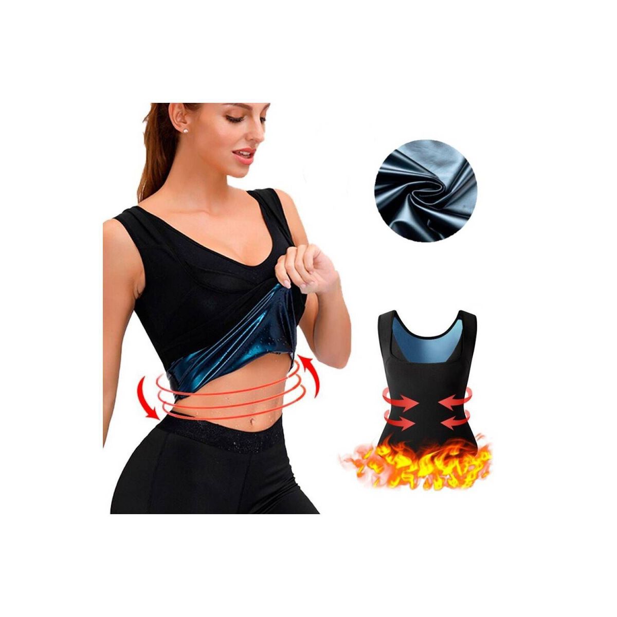 GENERICO - Faja Chaleco Sudadera Shaper Reductor Mujer