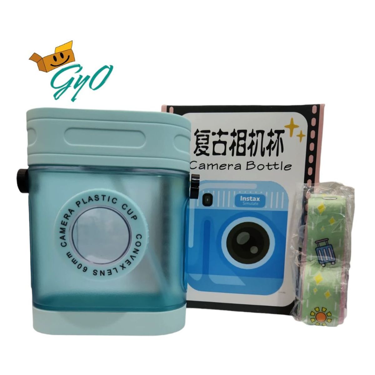 GENERICO - Tomatodo cámara Kawaii Celeste 450 ml