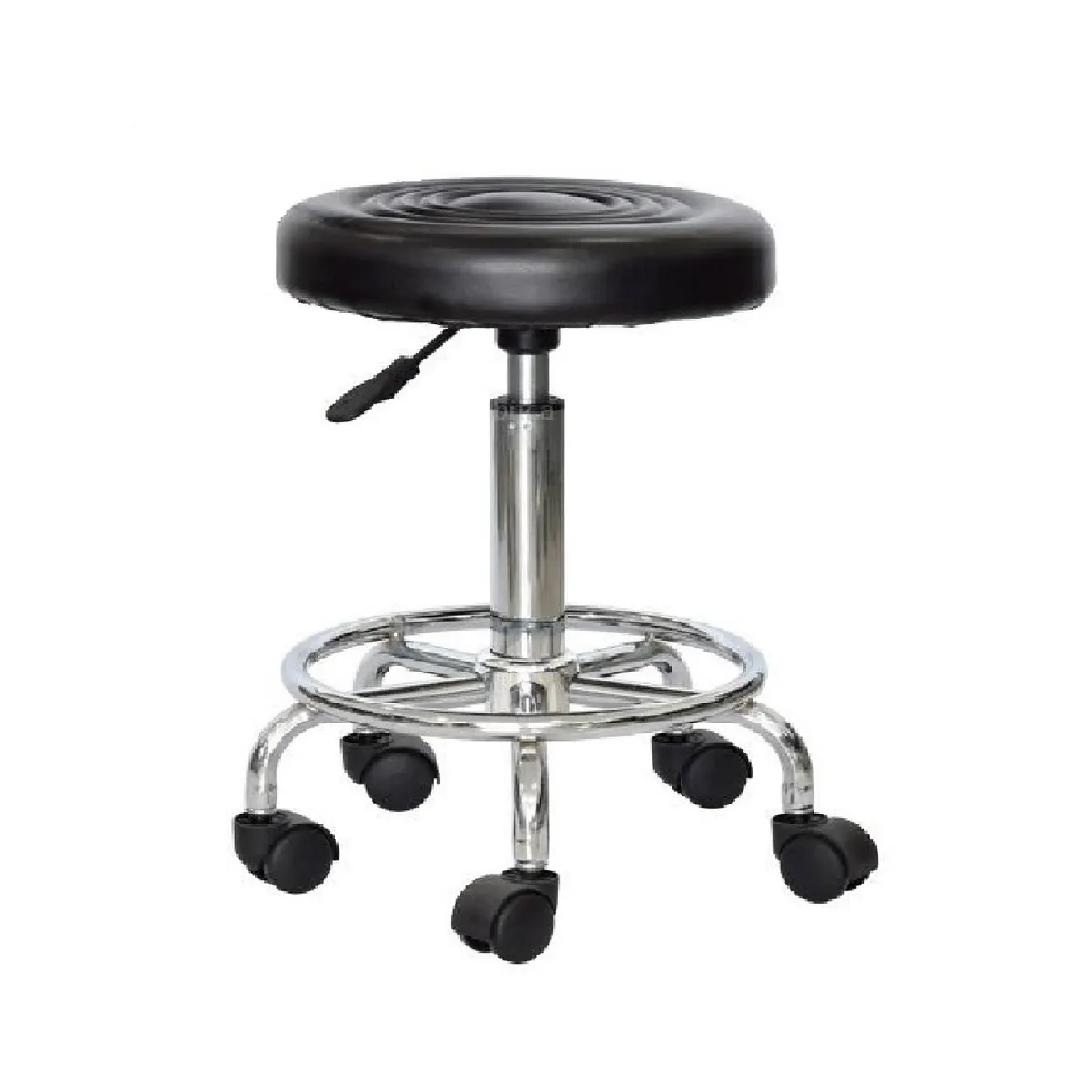 MOBELART - Banco Operativo Work con reposapiés Negro möbelArt