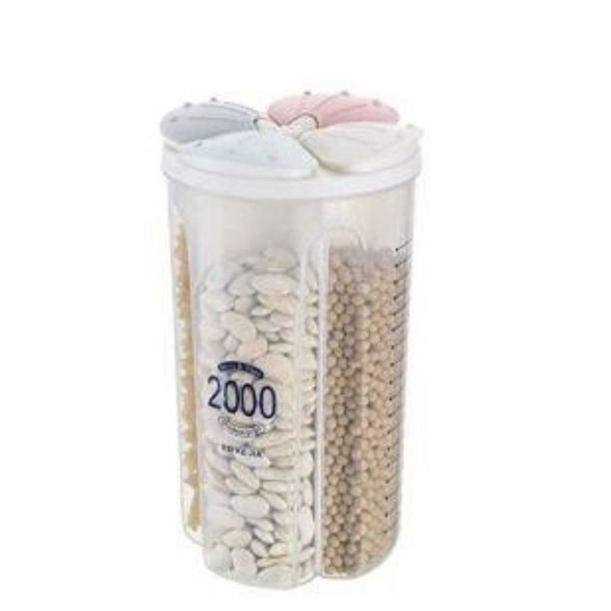 GENERICO - DISPENSADOR DE CEREALES 4 DIVISIONES SET X4