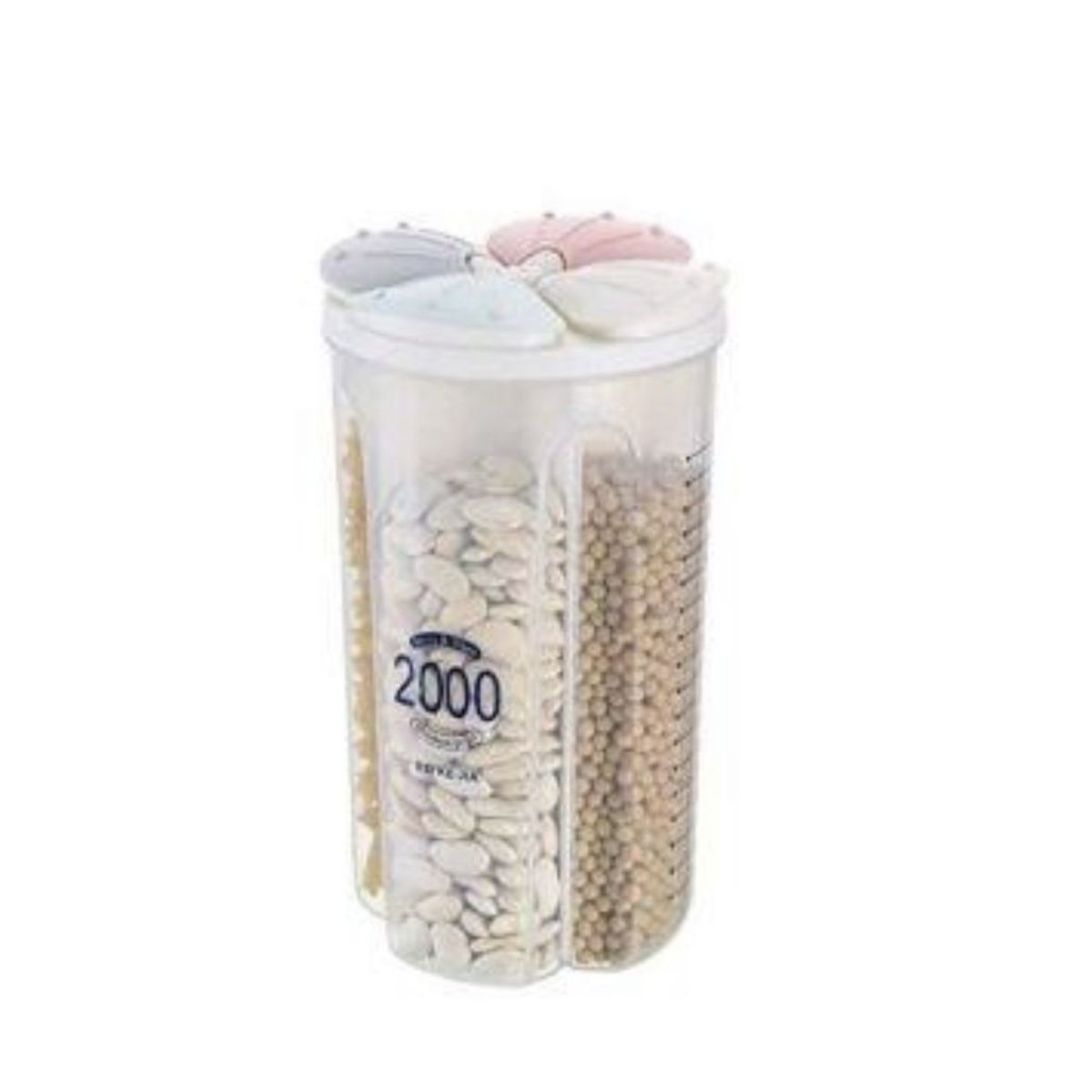 GENERICO - DISPENSADOR DE CEREALES 4 DIVISIONES SET X4