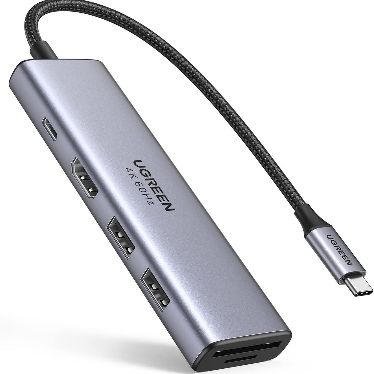 UGREEN - Adaptador Hub USB C 6 en 1  PD, 2x USB 3.0 HDMI SD microSD - UGREEN