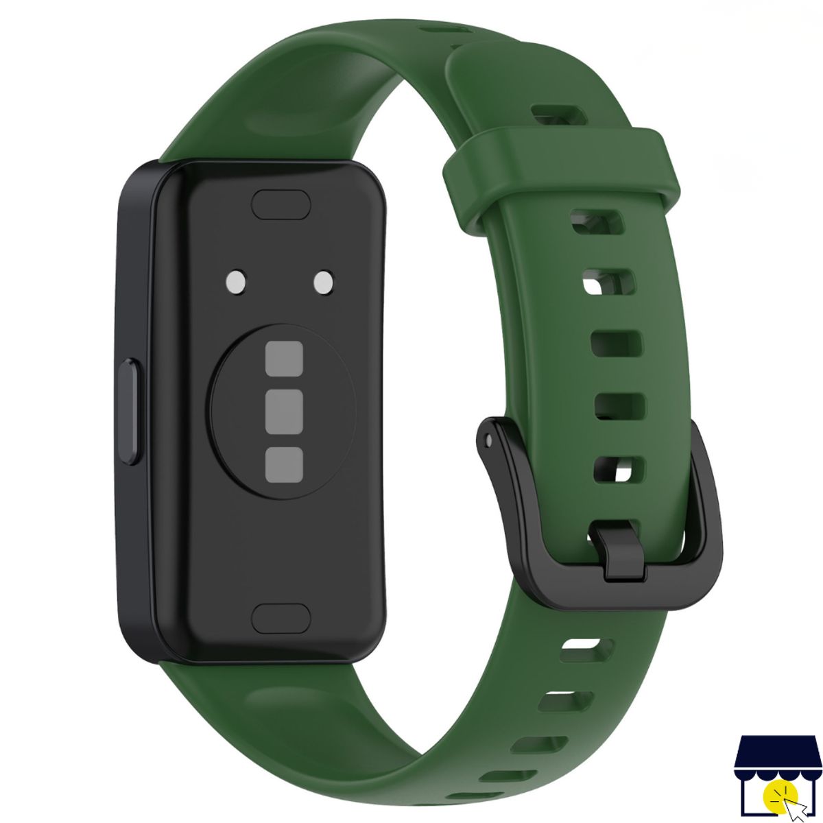 GENERICO - Correa de silicona para Huawei Band 8 / 9 / 10 - Verde Oscuro