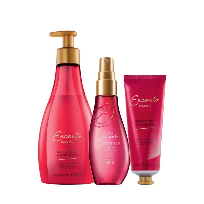 Lait Corporel Hydratant AVON Encanto Irrésistible - 250 Ml - Parfum Héliotrope, Freesia & Framboise - Non Testé Sur Animaux