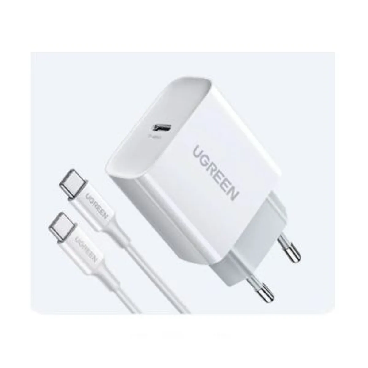 UGREEN - Cargador con Cable USB-C - 20w - UGREEN - Blanco