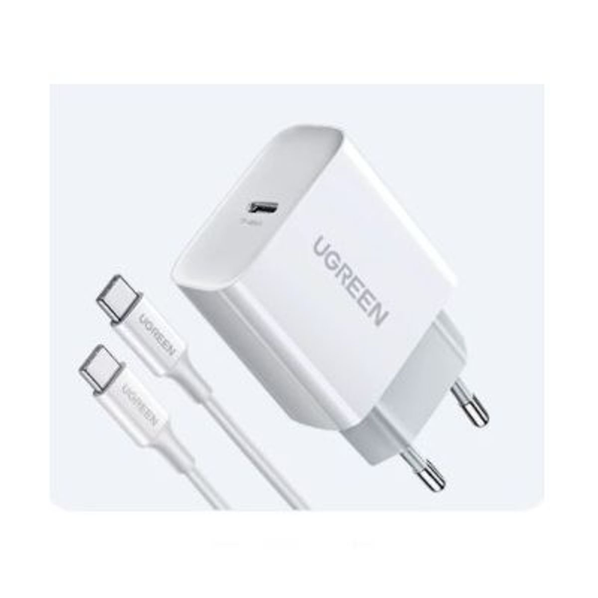 UGREEN - Cargador con Cable USB-C - 20w - UGREEN - Blanco