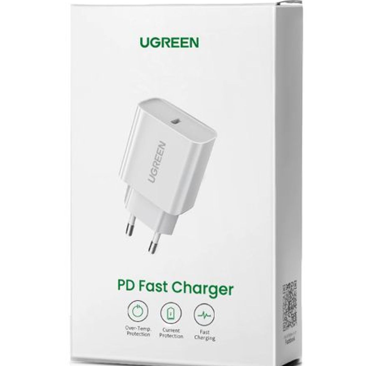 UGREEN - Cargador con Cable USB-C - 20w - UGREEN - Blanco
