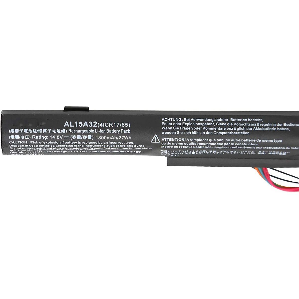 GENERICO - BATERIA PARA  ACER ASPIRE.  AL15A32,  E5-473, E5-473G, E5-474G, F5-572G, E5-573